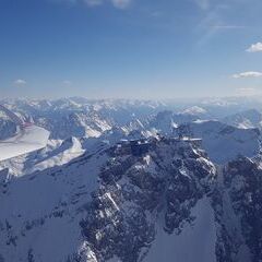 Flugwegposition um 15:09:14: Aufgenommen in der Nähe von Garmisch-Partenkirchen, Deutschland in 2942 Meter